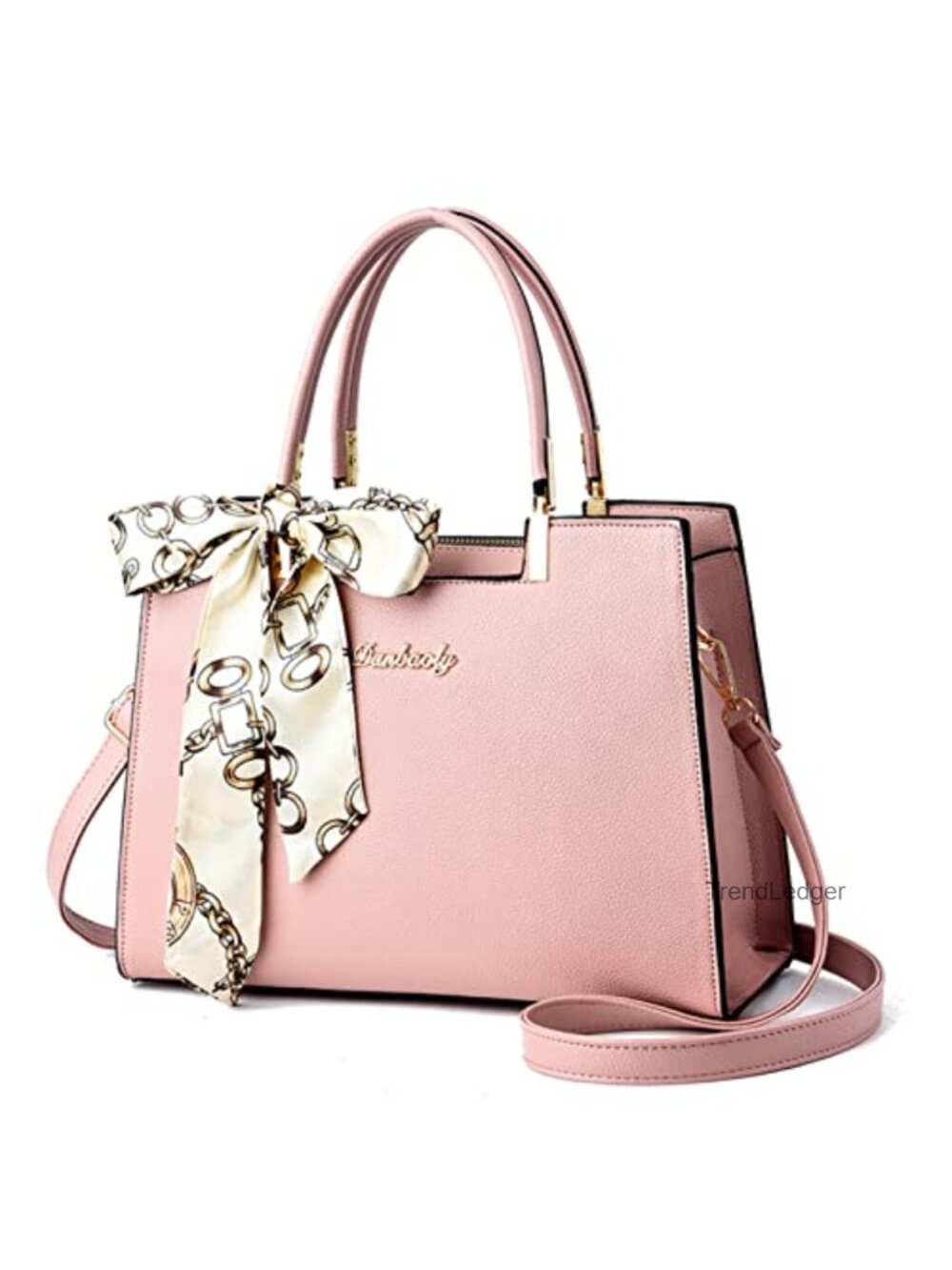 PU Leather Satchel Handbag Top Handle Crossbody Shoulder Bag